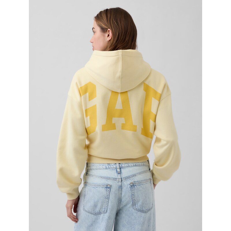 GAP oversize crop mMikina s VintageSoft logem