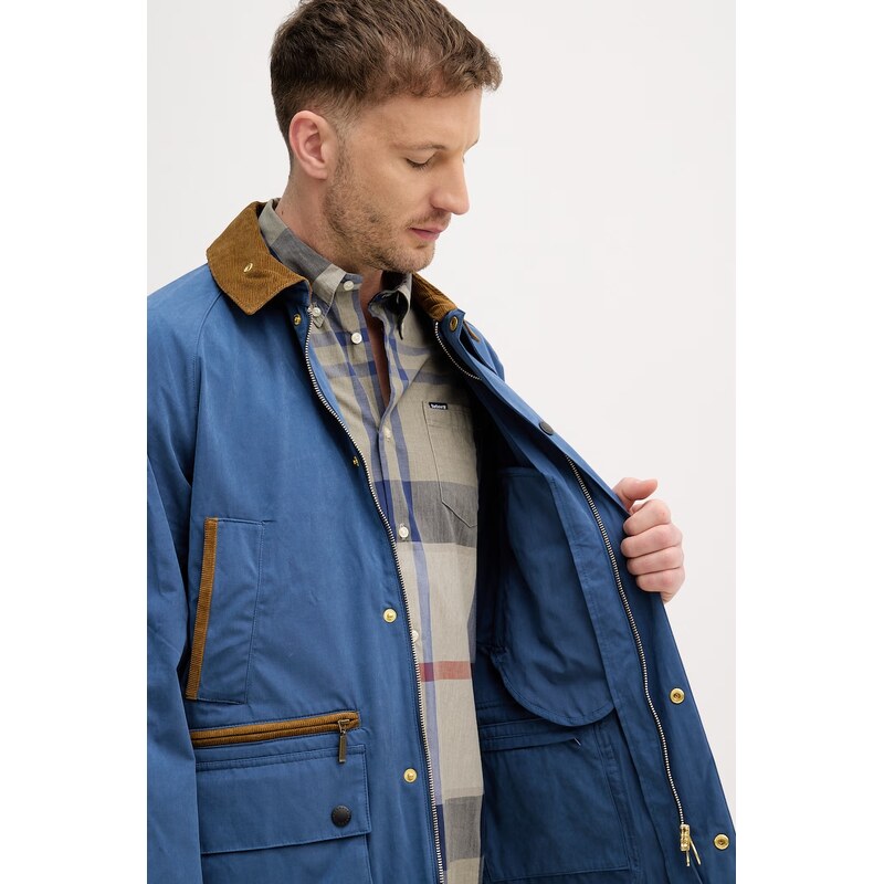 Barbour přechodová bunda pánská s bavlnou Bedale