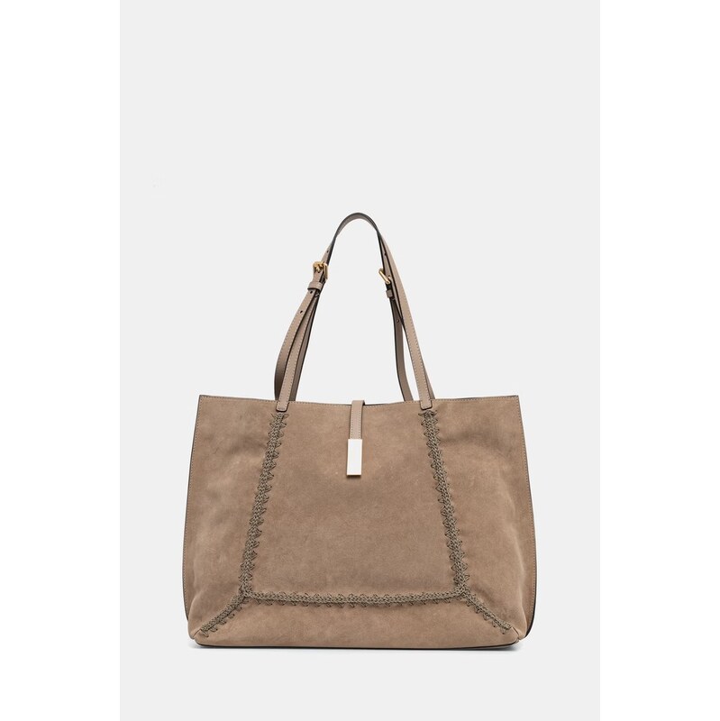 Pollini tote taška dámská semišová 114875431