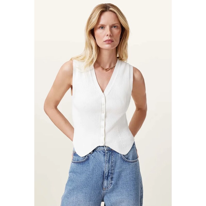 AllSaints top dámský z viskózy 115074161