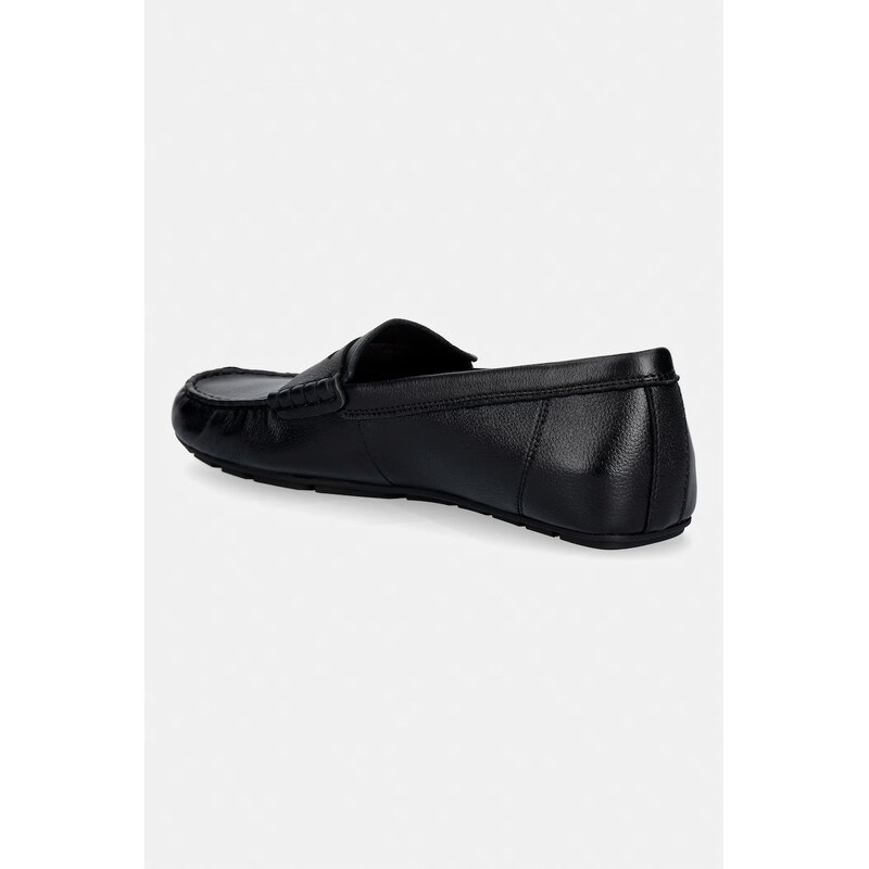 Tommy Hilfiger mokasíny dámské kožené FLAG LEATHER DRIVER LOAFER