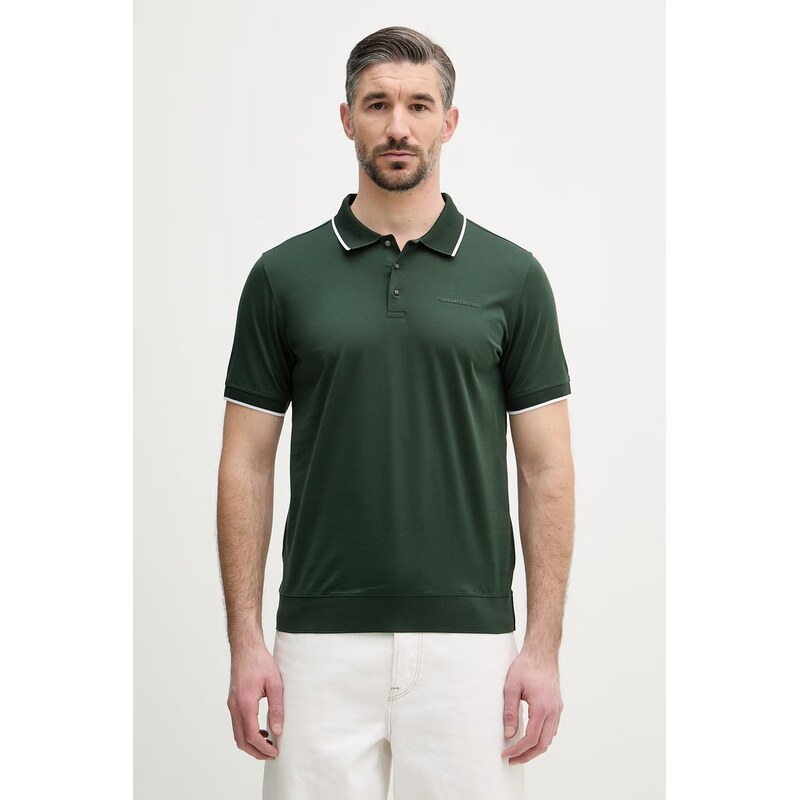 Karl Lagerfeld polo pánské bavlněné
