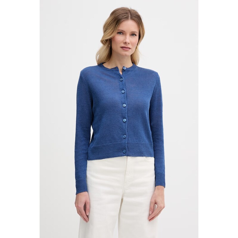Weekend Max Mara kardigan dámský lněný BADIA 115071217