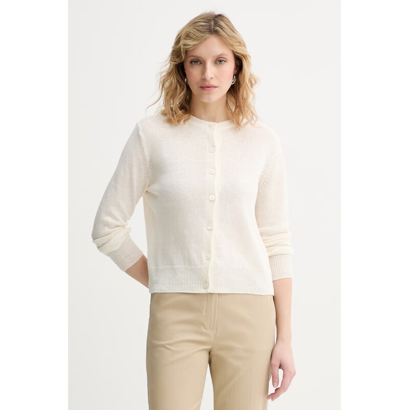 Weekend Max Mara kardigan dámský lněný BADIA 115071216