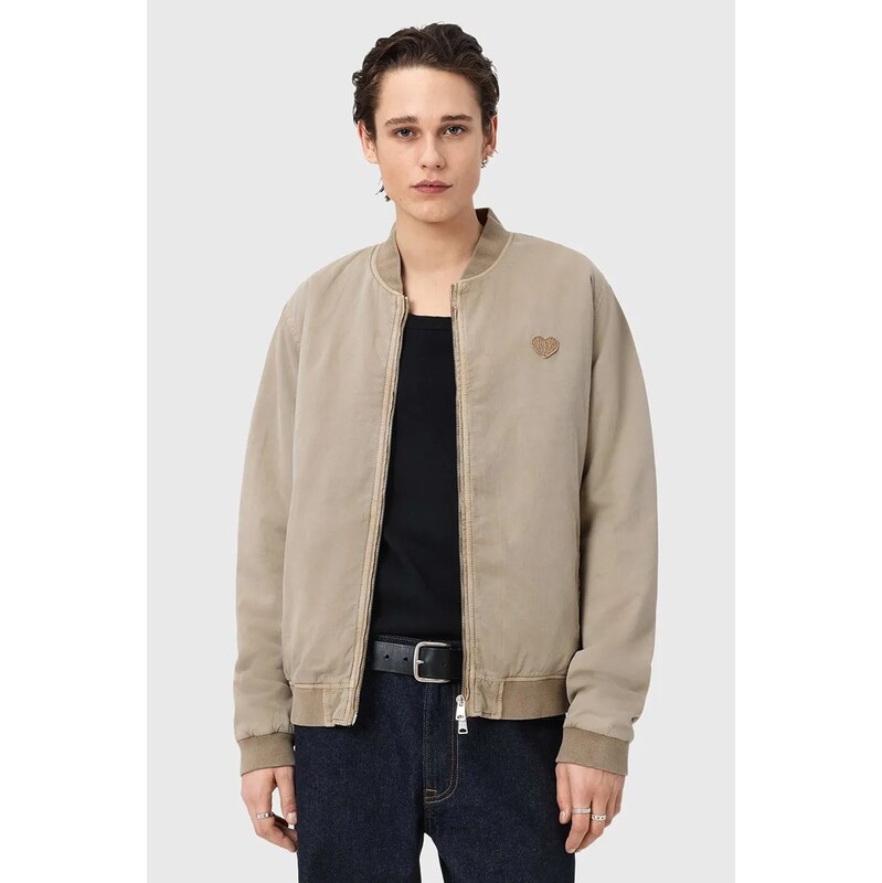 AllSaints bomber pánský bavlněný FORRES