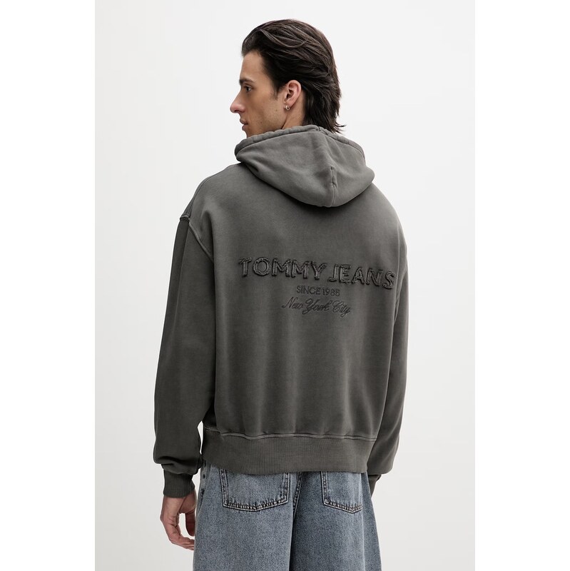 Tommy Jeans mikina s kapucí pánská bavlněná