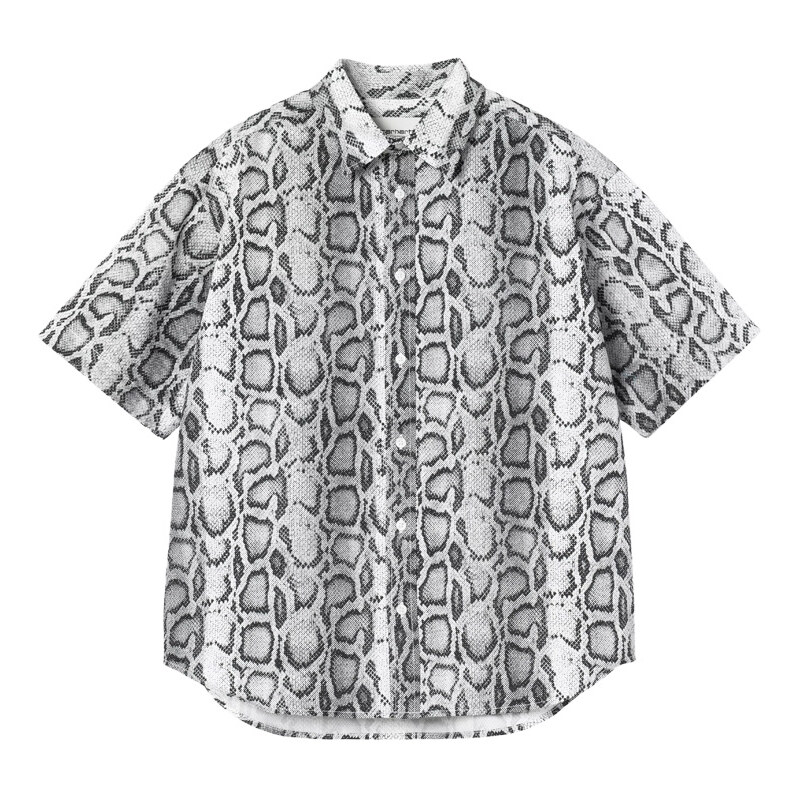 Carhartt WIP W' S/S Snake Camo Shirt Ženy - Mikiny a mikiny s kapucí Carhartt WIP - Černá - I036280_3Q2_XX-S