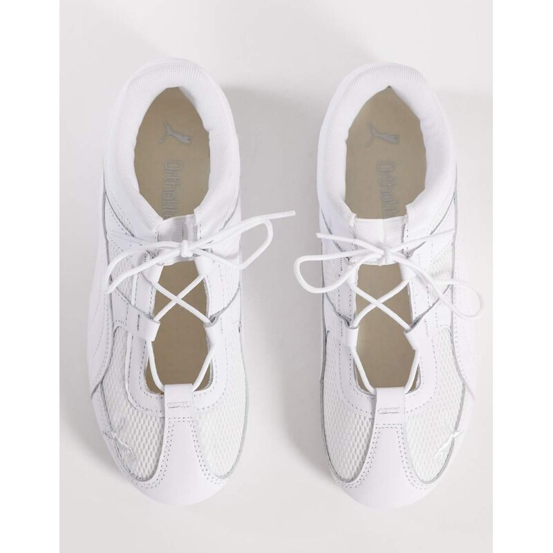 Puma Speedcat GO mary jane trainers in white metallic