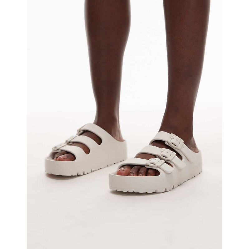 Birkenstock Florida Flex Platform EVA sandals in eggshell-White