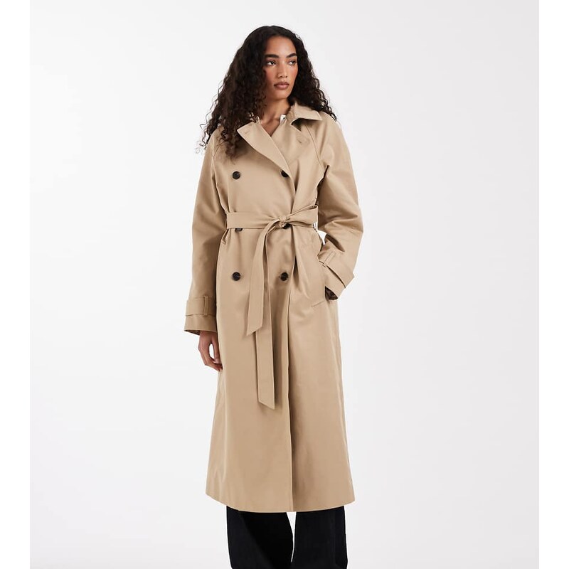 ASOS Tall ASOS Design Tall longline water repellent trench coat in 114683906