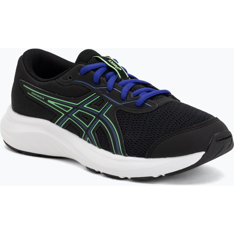 Dětské běžecké boty ASICS Contend 9 GS black/vital green