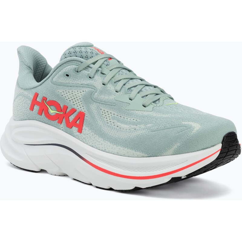 Pánské běžecké boty HOKA Clifton 10 Wide sage/neon flame