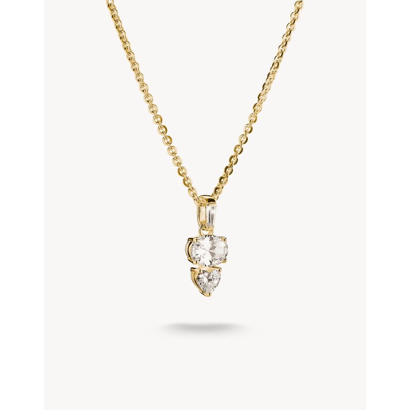 Thomas Sabo Necklace in yellow gold, white