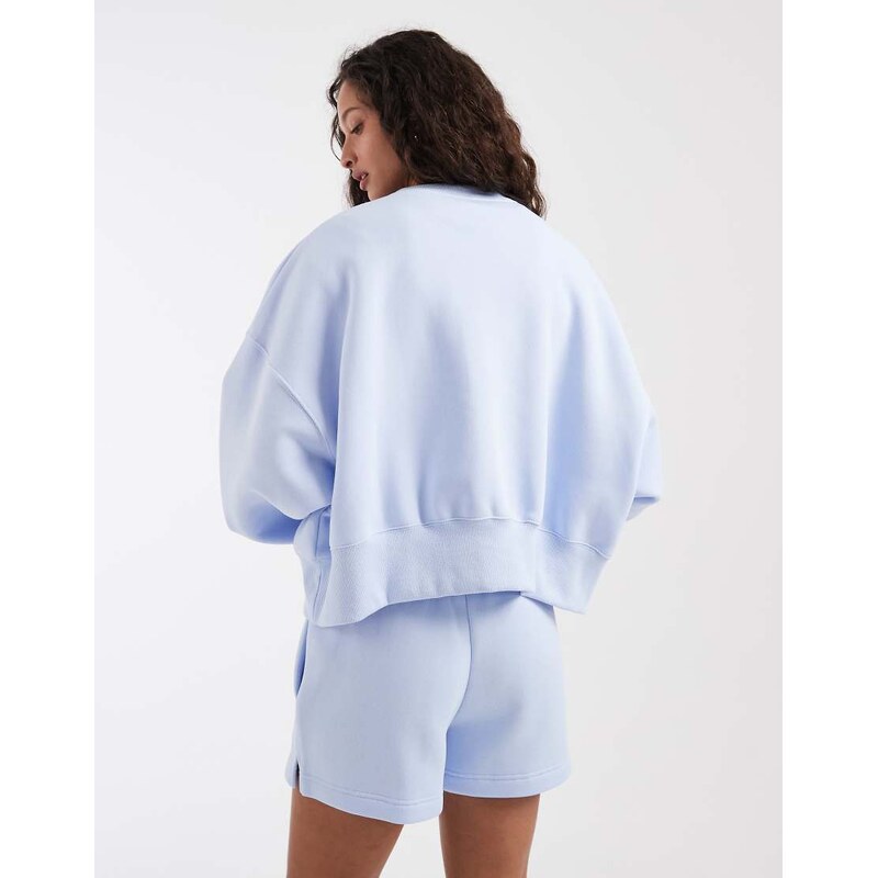 Nike Phoenix Fleece over-oversized sweatshirt in light blue
