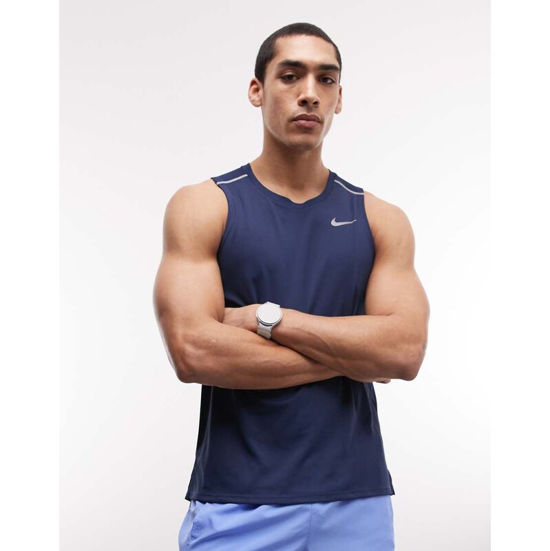 Nike Running Miler Dri-FIT vest in navy