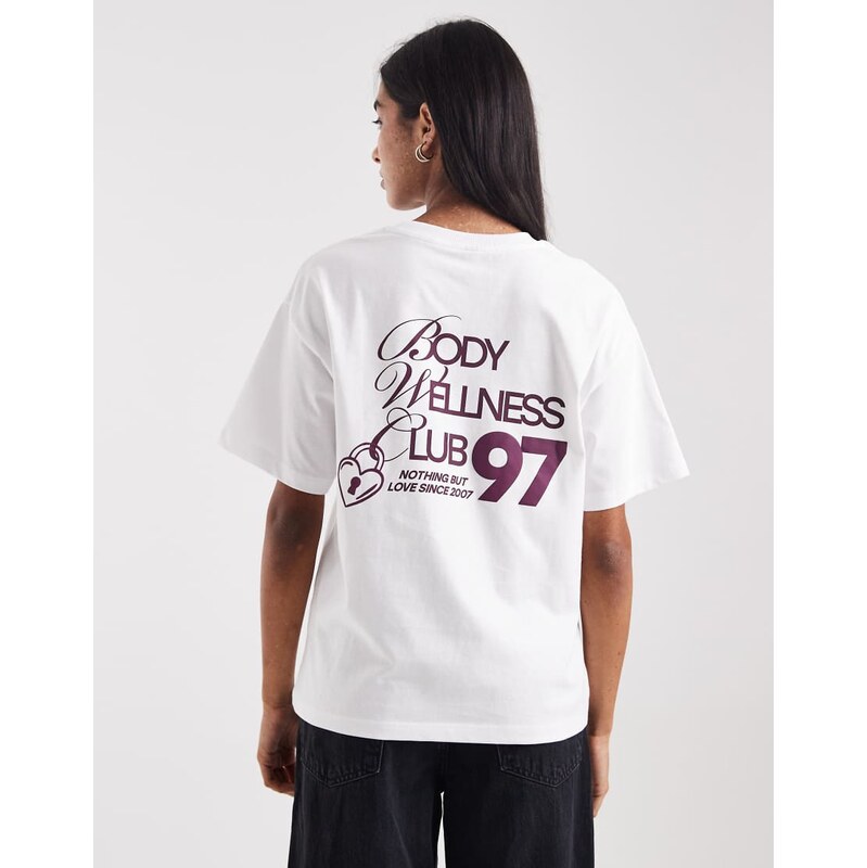 Cotton On active graphic t-shirt in white