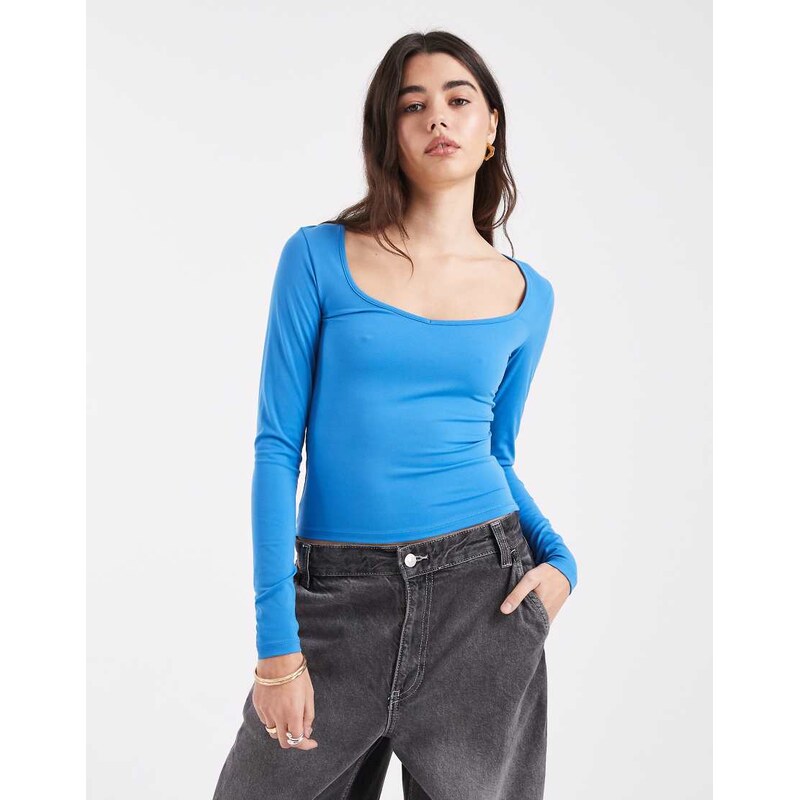 Cotton On hold me long sleeve top in lapis lazuri-Navy 114688148