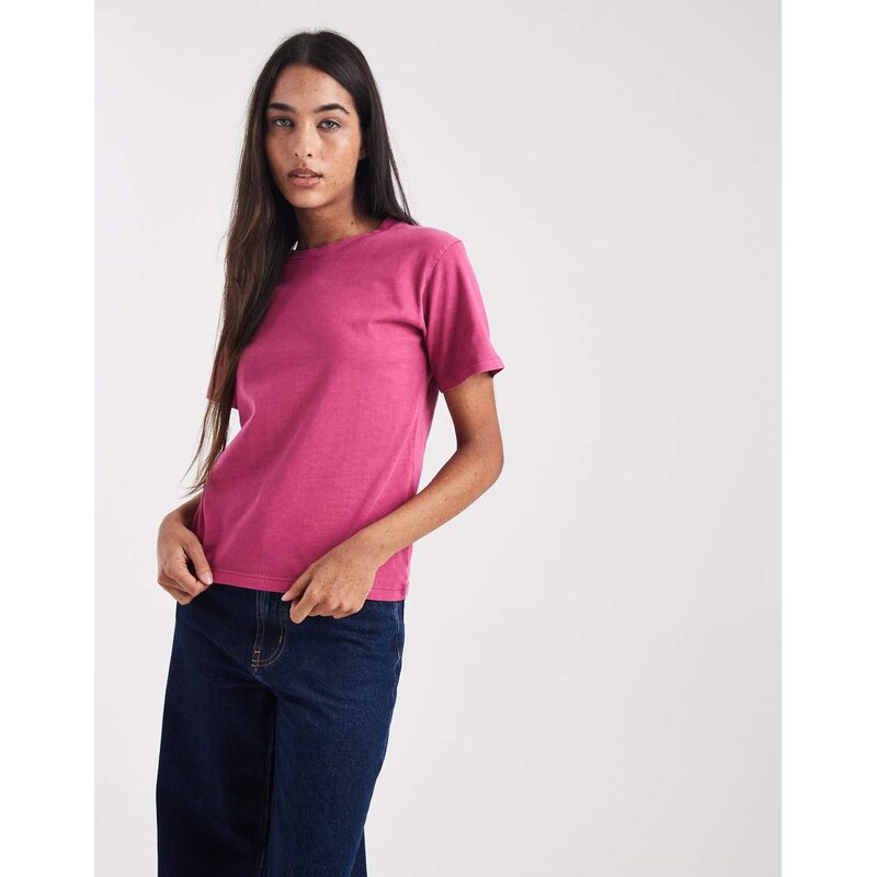Cotton On easy t-shirt in dark lotus-Red 114688149
