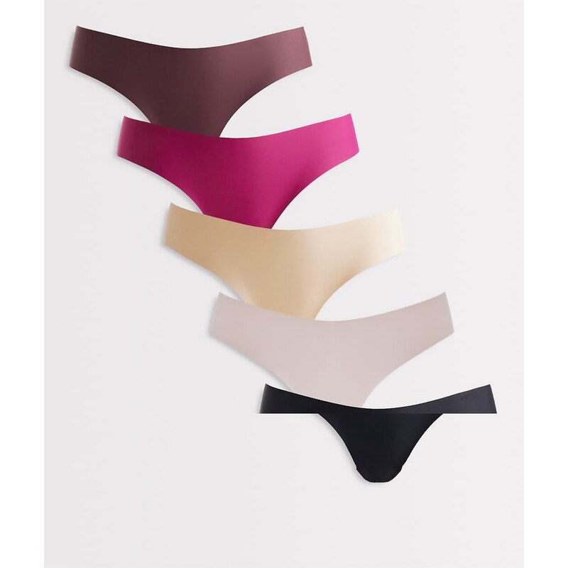 Cotton On 5 pack invisible cheeky pant set in multi 115541622