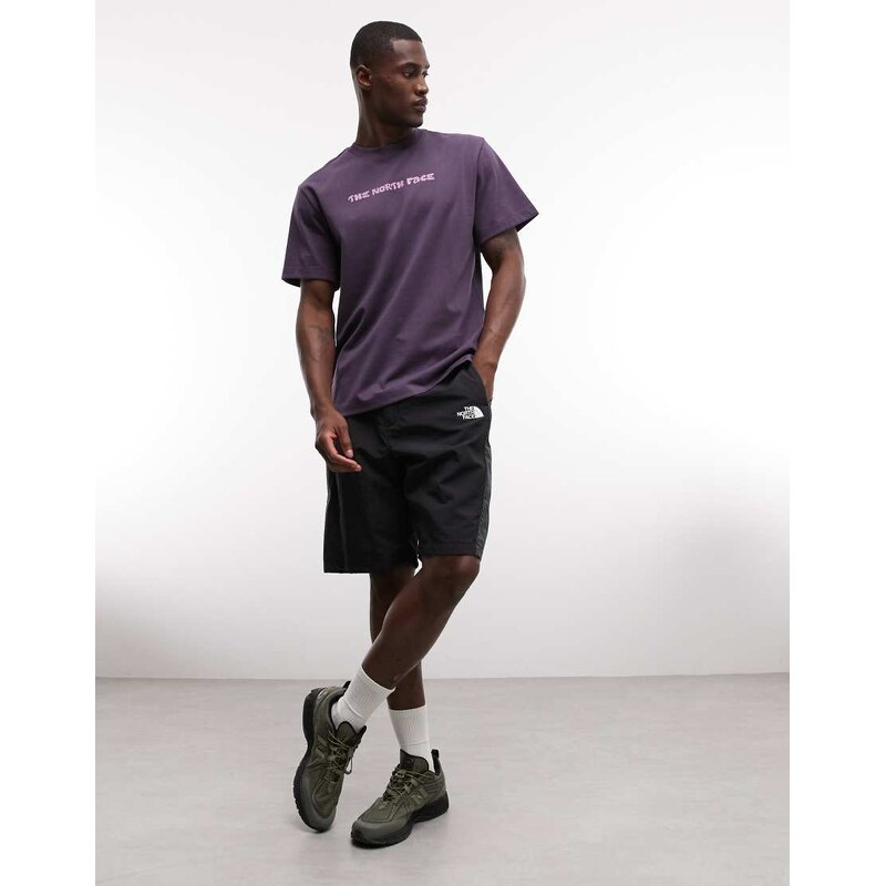 The North Face Logo Twist relaxed t-shirt in purple