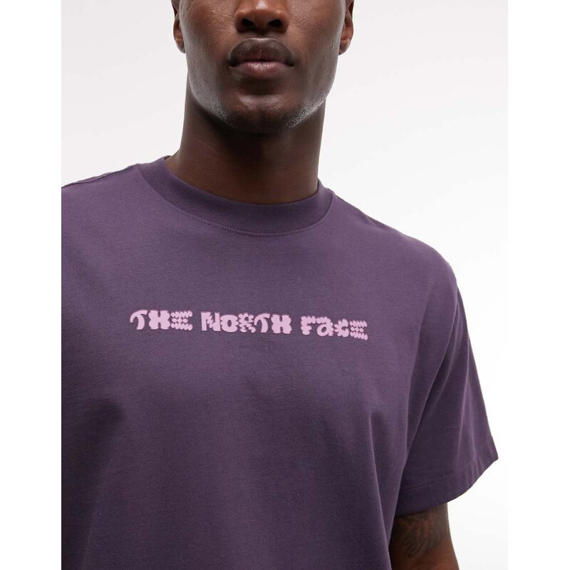 The North Face Logo Twist relaxed t-shirt in purple