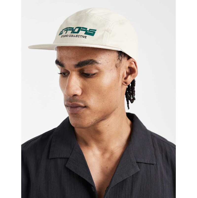 Cotton On graphic cap in bone-Neutral