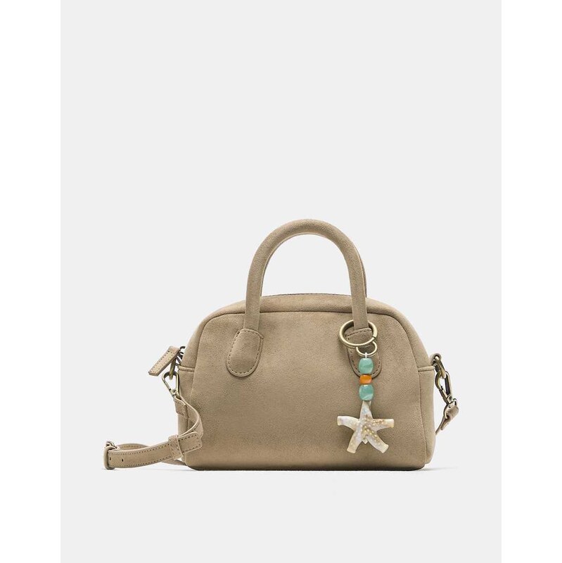 Pull&Bear Embellished crossbody bag in brown-Neutral 114688407