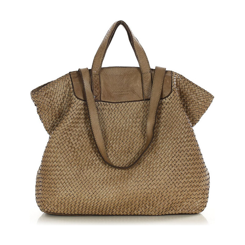 MARCO MAZZINI Béžová pletená shopper bag 85890264