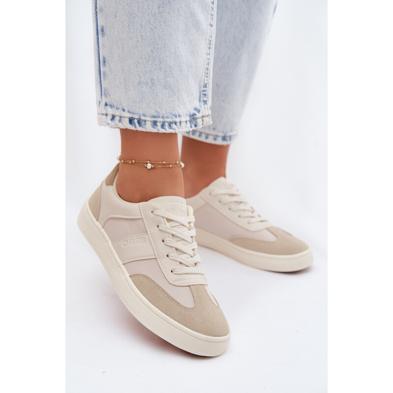 Big Star Shoes Dámské Nízké Tenisky Big Star TT274768 Béžové