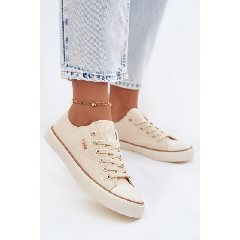 Big Star Shoes Dámské nízké tenisky Big Star TT274773 Béžové