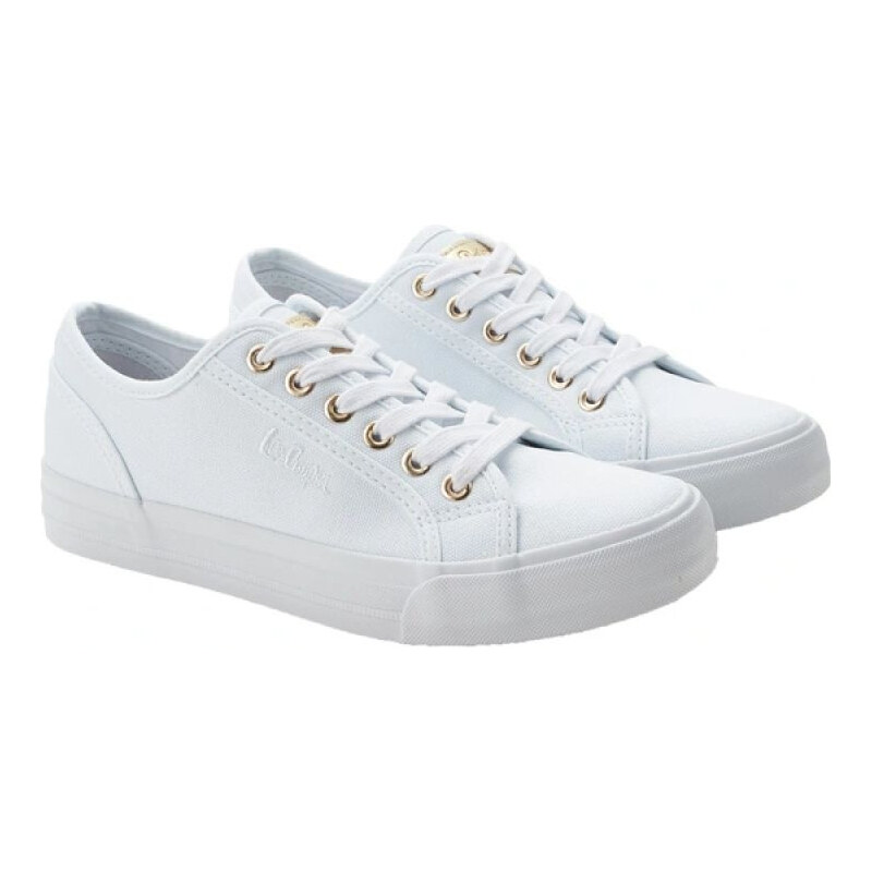 Lee Cooper dámské sportovní boty textilní tenisky stylové bílé