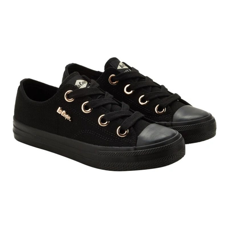 Lee Cooper dámské sportovní boty textilní tenisky stylové černé dámské 114686954