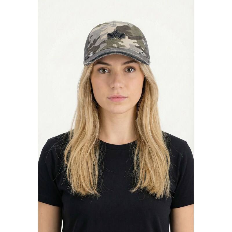Alpha Industries Kšiltovka Distressed Logo Camo Cap wdl camo 65 114687220
