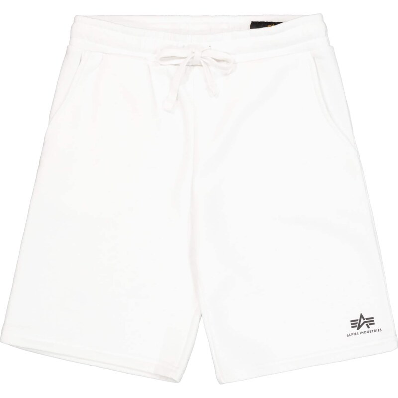 ALPHA INDUSTRIES Kalhoty černá / bílá