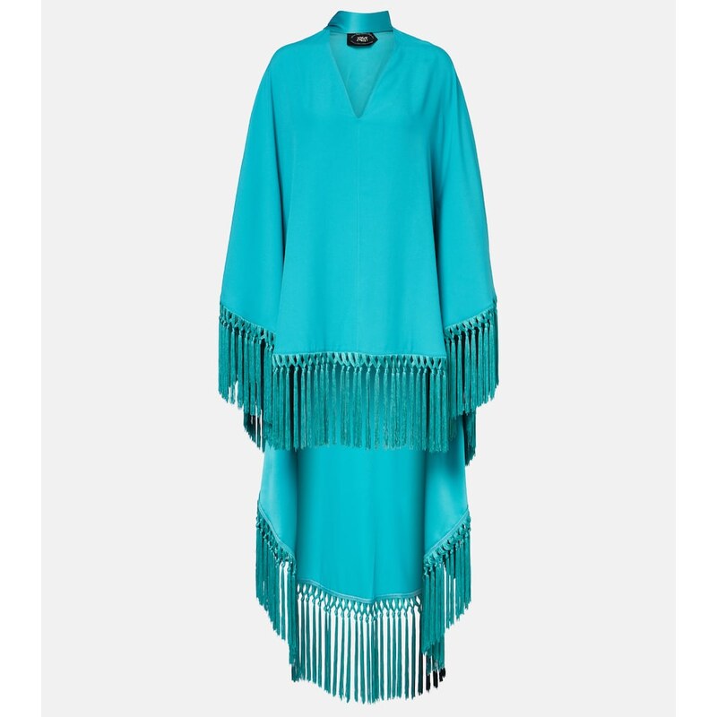 Taller Marmo Cecil fringed crÃªpe cady kaftan