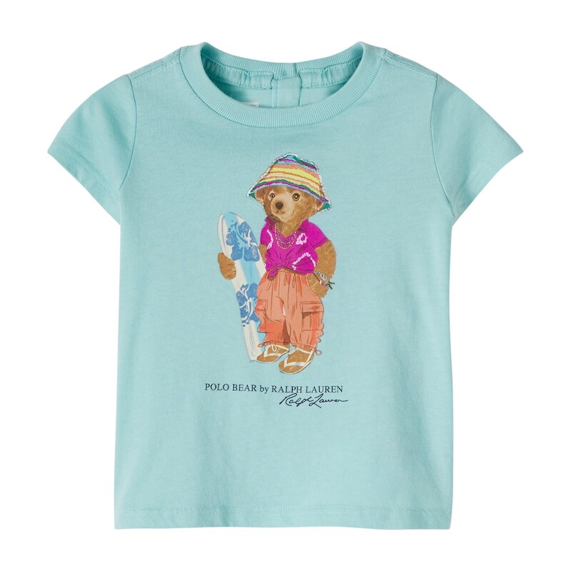 Polo Ralph Lauren Kids Baby Polo Bear cotton jersey T-shirt