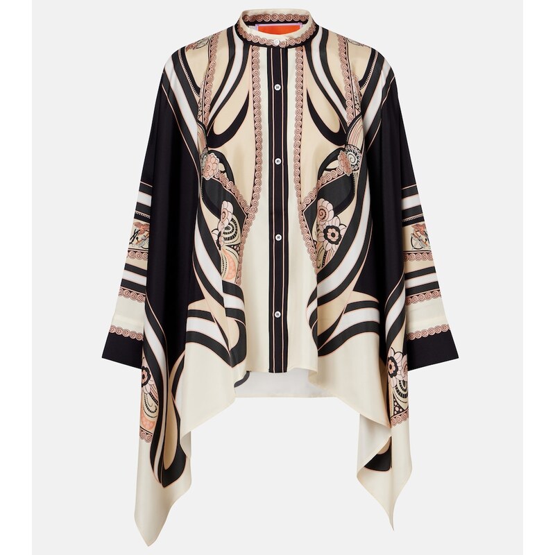 La DoubleJ Foulard printed silk twill shirt