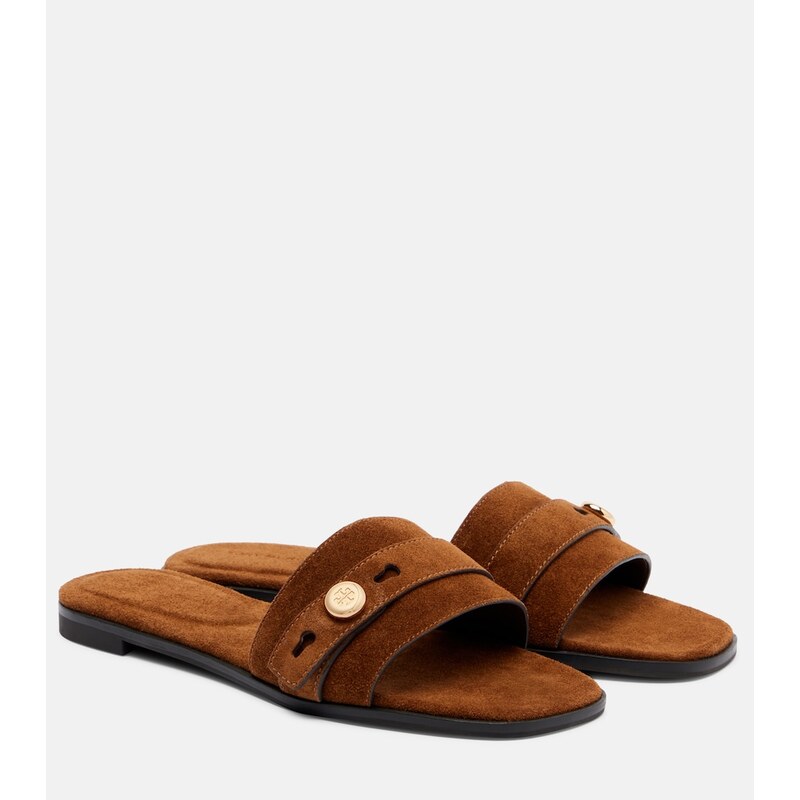 Tory Burch Romy suede slides