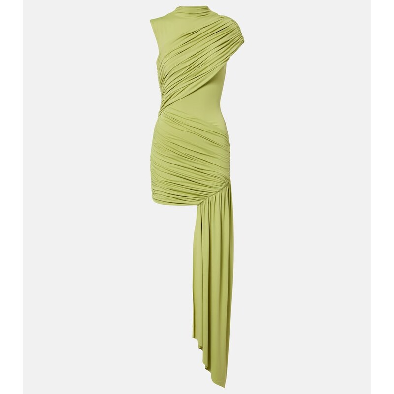 De La Vali Ravenna draped jersey minidress
