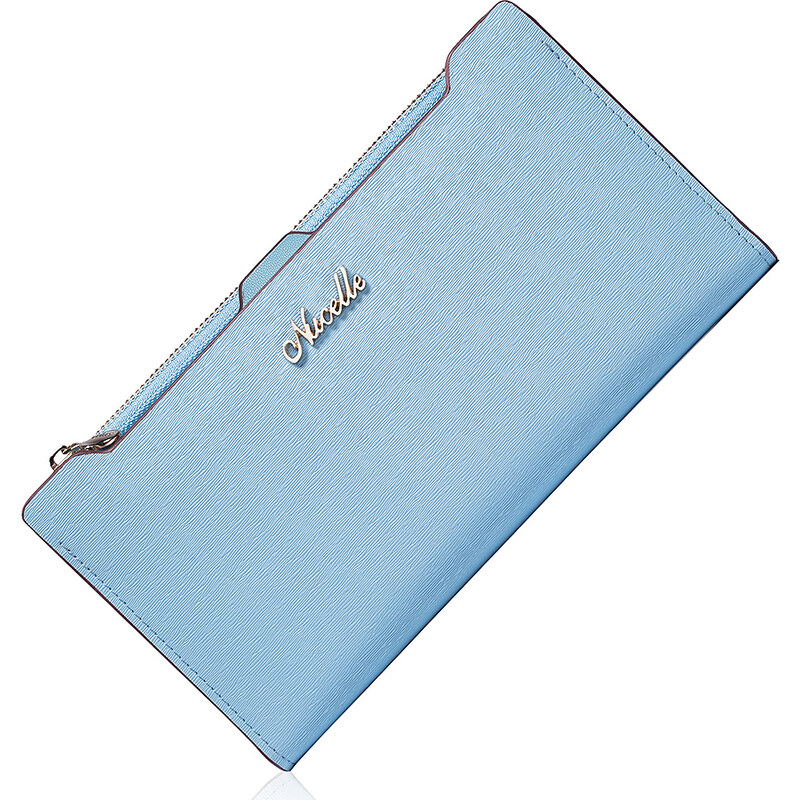 Dámská kožená peněženka Nucelle Slim modrá