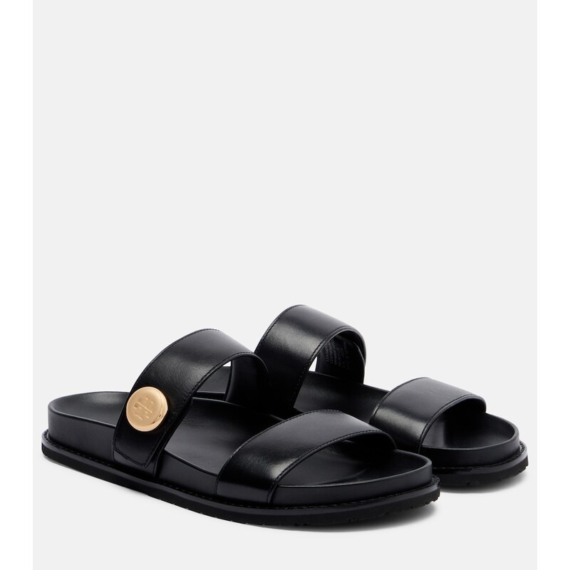 Tory Burch Romy Sport leather slides