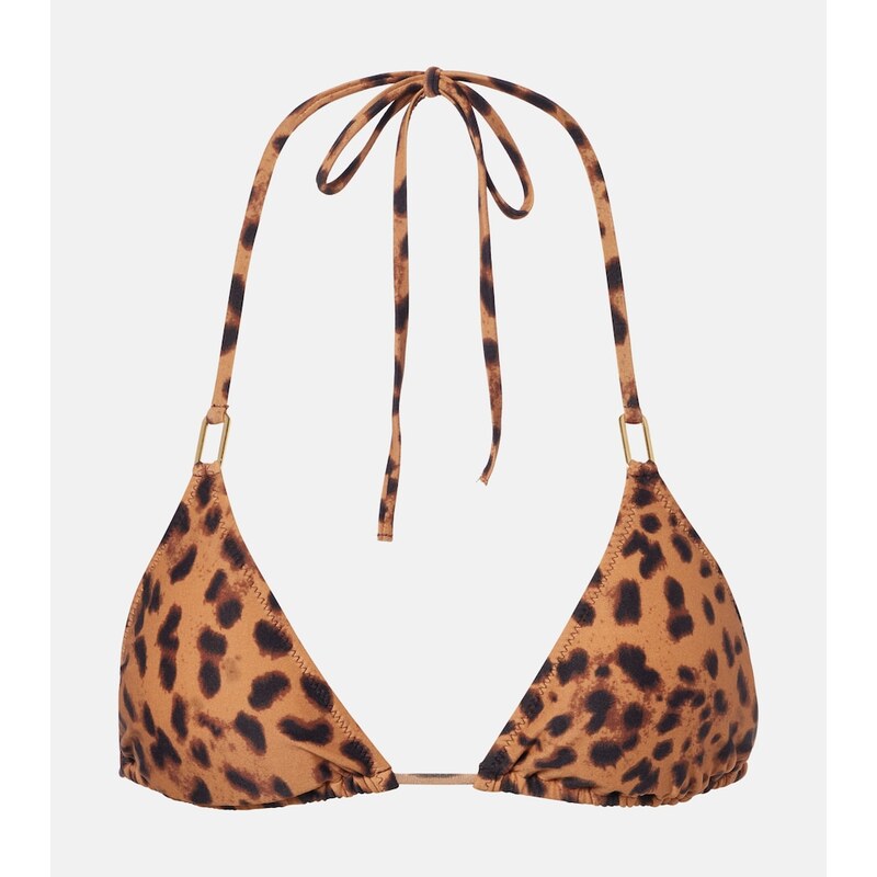 Melissa Odabash Cancun leopard-print bikini top