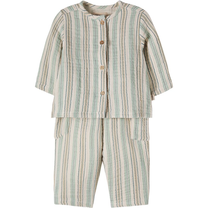 Wheat Baby Shelby cotton top and Arne cotton pants set