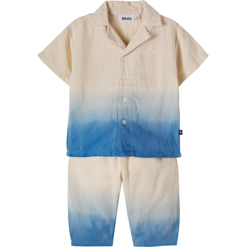 Molo Baby Eyou and Sois linen and cotton shirt and pants set