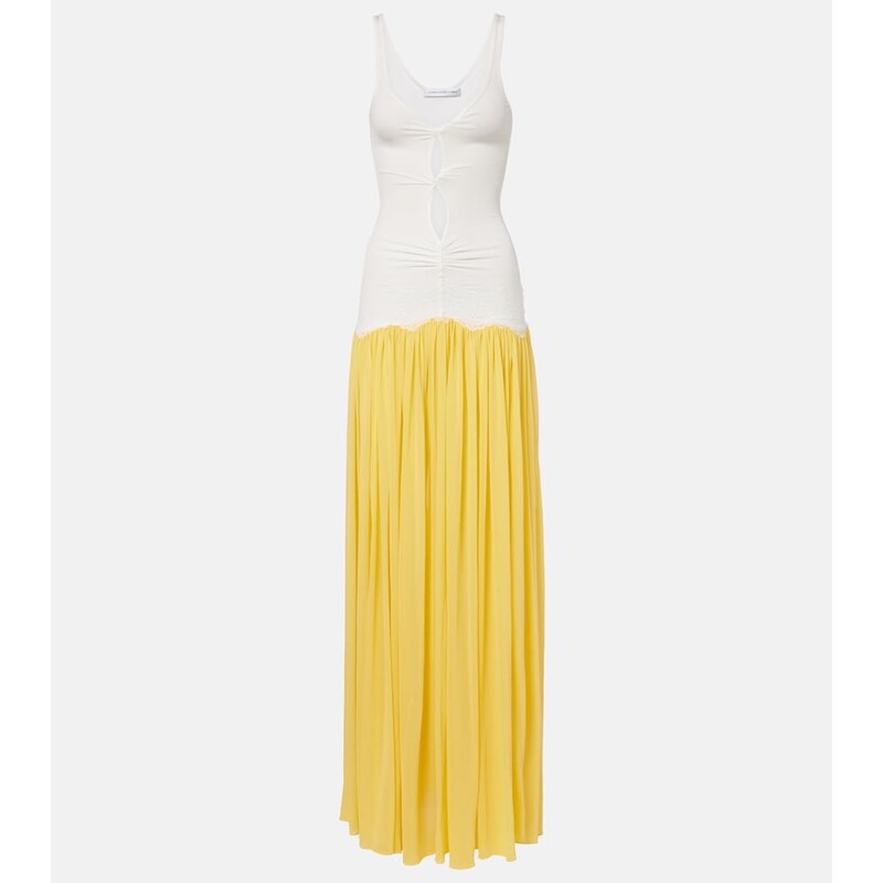 Christopher Esber Verner cutout lace-trimmed jersey maxi dress