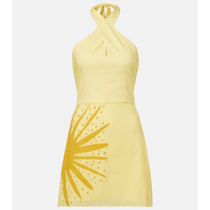 Cala de la Cruz Veneta printed cotton minidress