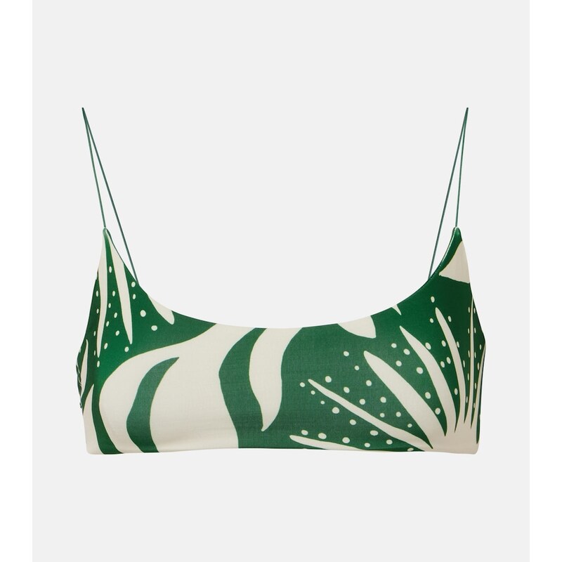 Cala de la Cruz Isla printed bikini top