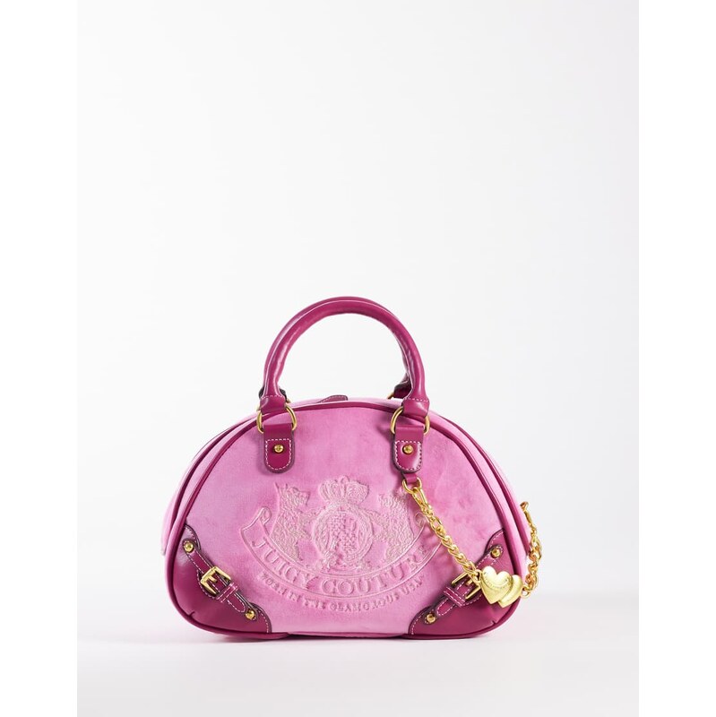 Juicy Couture Twig Y2K logo bowling bag in hot pink 114689897