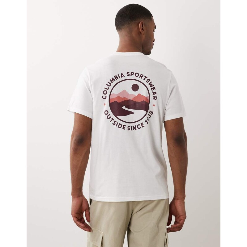 Columbia CSC Outdoor back graphic t-shirt in white