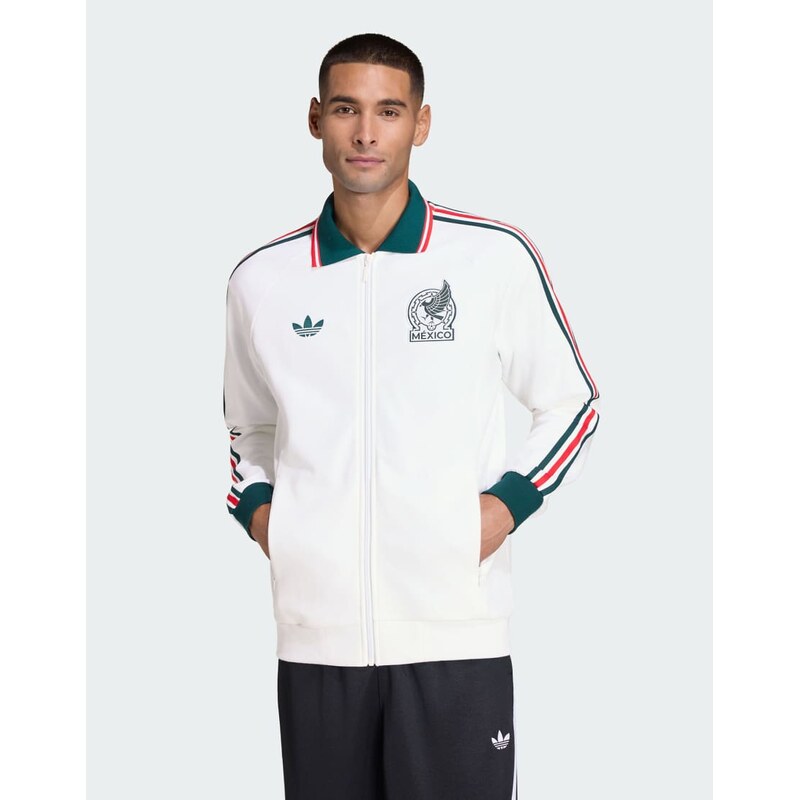 adidas performance Mexico away anthem jacket in white